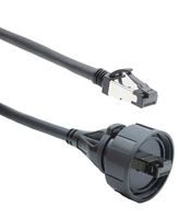 BULGIN LIMITED PX0857/3M00 Ethernet Cable, Cat8, RJ45 Buccaneer Plug to RJ45 Plug, SFTP (Screened Foiled Twisted Pair)