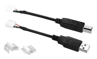 BULGIN LIMITED 100286 USB Cable, 10 Way, Type A Plug to Board-In Crimp Terminal, 100 mm, 3.9 ", USB 3.0