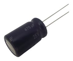 PANASONIC ECEA1EN471U Capacitor Electrolítico, 470 µF, 25 V, ± 20%, Pin de PC, 2000 horas a 85°C