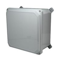BUD INDUSTRIES DPS-28728 Carcasa de Plástico, Cubierta Atornillada, Multipurpose, Policarbonato, 336.29 mm, 336.29 mm