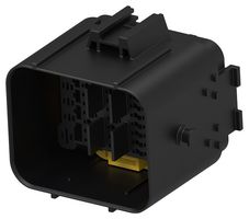 TE CONNECTIVITY 2378367-1 Automotive Connector Housing, Black, LEAVYSEAL Series, Plug, 58 Positions