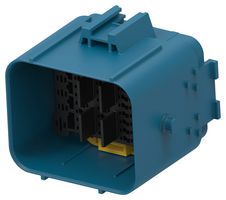 TE CONNECTIVITY 2378367-2 Automotive Connector Housing, Blue, LEAVYSEAL Series, Plug, 58 Positions