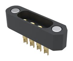 MILL-MAX 879-20-004-00-011000 Magnetic Connector, 4 Contacts, Header, Vertical, 4 mm