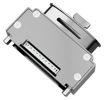 POSITRONIC MCD104000ELNT0/AA D Sub Backshell, MCD Series, DF, 180°, Aluminum Body