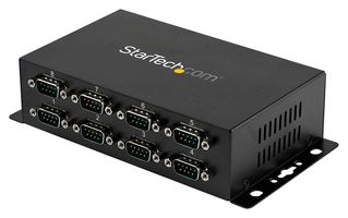 STARTECH ICUSB2328I Concentrador adaptador, USB a serial DB9 RS232, industrial, montaje riel DIN y pared, 8 puertos