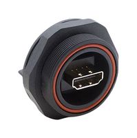 BULGIN LIMITED PX0869 DVI to HDMI Audio / Video Adapter, Rear Panel Mount, HDMI Receptacle, HDMI Receptacle
