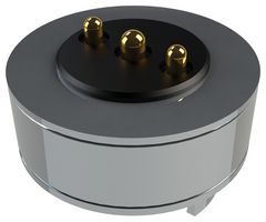 EDAC 685A03222011D1E Magnetic Connector, Spring Loaded, 3 Contacts, Plug, Straight, 2 mm, 2 A, Black