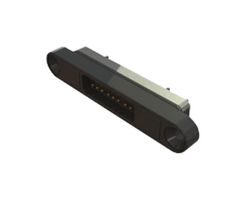 EDAC 685A1821220113Q Magnetic Connector, Spring Loaded, 18 Contacts, Plug, Straight, 1.8 mm, 2 A, Black