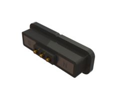 EDAC 685F0321451110E Magnetic Connector, 3 Contacts, Plug, Straight, 2 mm, 2 A, Black
