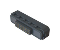 EDAC 686A1821F20111E Magnetic Connector, 18 Contacts, Receptacle, Straight, 2 A, Black