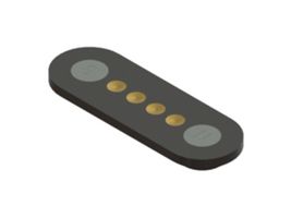 EDAC 686E0423250110E Magnetic Connector, 4 Contacts, Receptacle, Straight, 2.54 mm, 2 A, Black