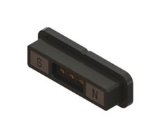 EDAC 686F0321250110E Magnetic Connector, 3 Contacts, Receptacle, Straight, 2 mm, 2 A, Black
