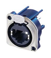 NEUTRIK NE8FBV Modular Connector, RJ45 Jack, 1 x 1 (Port), 8P8C, Panel Mount, Through Hole Mount