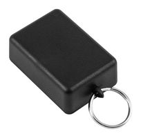 HAMMOND 1551GRBK Plastic Enclosure, w/Key Rings, Handheld, ABS, 50 mm, 35 mm, 20 mm, IP54
