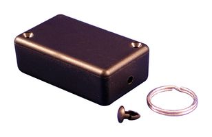 HAMMOND 1551HRBK Plastic Enclosure, w/Key Rings, Handheld, ABS, 60 mm, 35 mm, 20 mm, IP54