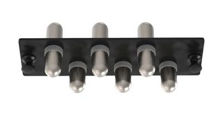 PANDUIT FAP6WSTZ Fiber Optic Adapter, Simplex, OM3/OM4 Multimode, OS1/OS2 Singlemode, ST, ST, Metal Body
