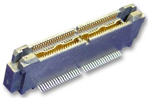 TE CONNECTIVITY - AMP 5767007-8 Mezzanine Connector, Header, 0.64 mm, 2 Rows, 38 Contacts, Surface Mount, Copper Alloy