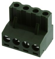 EATON ELECTRONICS EM256504H Pluggable Terminal Block, 5.08 mm, 4 Positions, Screw