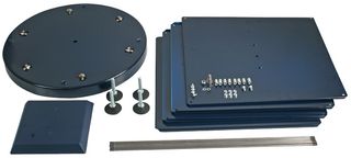 RAACO 137447 Turntable, Empty, 12 x 1200 Cabinet, Blue, 150 Cabinet Series
