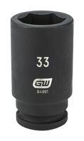 GEARWRENCH 84992 Impact Socket, 6 Point, 3/4" Drive, 35 mm AF, 3.543" L