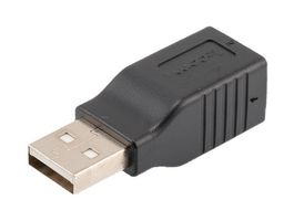 L-COM U2C00040 Adaptador de USB, Blindado, USB Tipo A Macho, USB Tipo B Hembra, USB 2.0