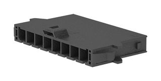 MOLEX 2138141108 Connector Housing, Black, Mega-Fit 213814 Series, Plug, 8 Positions, 5.7 mm