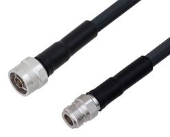 L-COM LCCA30204-FT1 RF / Coaxial Cable Assembly, 1 ft, 304.8 mm, LMR-400-DB, N Type Plug, N Type Jack, 50 ohm