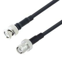 L-COM LCCA30252-FT2 RF / Coaxial Cable Assembly, 2 ft, 609.6 mm, LMR-200-FR, BNC Plug, TNC RP Jack, 50 ohm