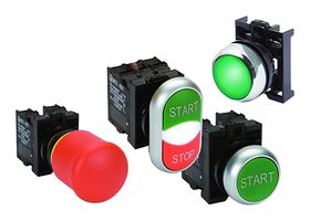 EATON CUTLER HAMMER M22-PVT60P-K02 Emergency Stop Switch, DPST-NC, Twist to Release