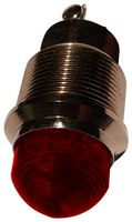 DIALIGHT 630-3504-304F LED Panel Mount Indicator, Domed Lens, Red, 24 VDC, 1.18 ", 46 mA, 14 cd, IP66, NEMA 4X