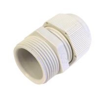 PRO POWER MG-25 WHITE Cable Gland, M25, 13 mm, 18 mm, Nylon 6.6 (Polyamide 6.6), White, IP68