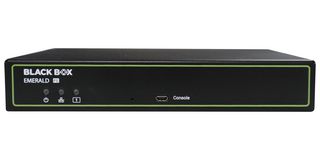 BLACK BOX EMD2000PE-T-R2 Extender, KVM-over-IP Transmitter, Single-Monitor, DVI-D, USB 2.0, RJ45 and SFP Dual Network Ports