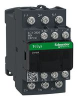 SCHNEIDER ELECTRIC LC1D326BD Contactor, LC1D, 32 A, DIN Rail, 600 VAC, 3PST-NO, 3 Pole, 30 hp