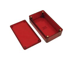 HAMMOND 1591BTRD Plastic Enclosure, Flame Retardant, UL94V-0, IP54, Multipurpose, Polycarbonate, 33.02 mm, 62 mm