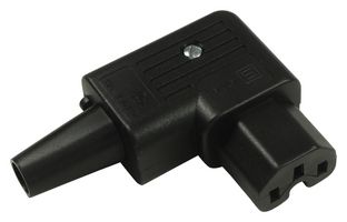 SCHURTER 4784.0100 IEC Power Connector, IEC C15, Right Angle, Rewireable, 10mm Max OD, IEC C15 Socket, 15 A, 250 VAC