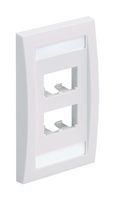 PANDUIT CFPE4WHY Faceplate, Single Gang, Faceplate, Panduit Mini-Com Executive Series Junction Boxes, 4