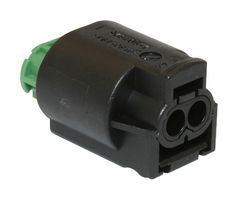 AMP - TE CONNECTIVITY 1-967644-1 Connector Housing, Micro Quadlok Series, Receptacle, 2 Positions, 4 mm