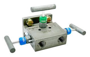 NOSHOK 3110-MFC Manifold Valve, 1/2" NPT, Flange/Female Thread, 6000 psi, Manifold Rail Mount, 3110 Series