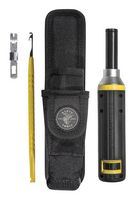 KLEIN TOOLS VDV427-822 Punchdown Tool Kit, Impact, Cushion Grip, 200 mm Overall Length, 4 Piece
