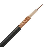 BELDEN URM76.01100 Coaxial Cable, URM76, Tinned Copper, 5 mm, 50 ohm, Black
