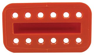 DEUTSCH - TE CONNECTIVITY W12S Connector Accessory, Orange, Wedge Lock, Deutsch DT Series 12Pos Plug Connectors, DT Series