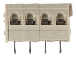 TE CONNECTIVITY 2834078-1 Wire-To-Board Terminal Block, Screwless, 5 mm, 2 Positions, 28 AWG, 14 AWG, Clamp