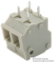 TE CONNECTIVITY 2834098-1 Wire-To-Board Terminal Block, Screwless, 5 mm, 2 Positions, 28 AWG, 12 AWG, Clamp