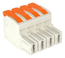 WAGO 832-1106 Terminal de Bloque Enchufable, 10.16 mm, 6 Posiciones, 18 AWG, 4 AWG, 16 mm², Cerradura a Presión