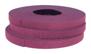ESSENTRA COMPONENTS RKWRPR-3L Tape, Plenum Rated, Hook and Loop, Roll, Maroon, 25 yard, 22.9 m, 0.5 "