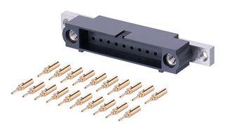 HARWIN M80-5C12005MU Rectangular Connector, Datamate J-Tek M80 Series, 20 Contacts, Plug, 2 mm, Crimp, 2 Row