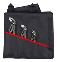KNIPEX 00 19 55 S8 Pliers Set, Tool Roll Size M, 125mm, 180mm, 250mm Cobra Wrench, 3 Piece