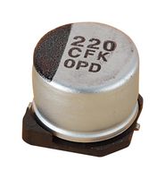 PANASONIC EEEFK1V220AR Capacitor Electrolítico de Aluminio SMT, Lata Radial - SMD, 22 µF, 35 V, 2000 horas a 105°C