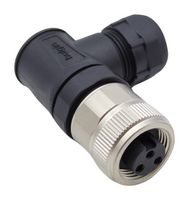 BULGIN LIMITED PXPTPU78RAF03ASTM22 Sensor Connector, Buccaneer Series, 7/8", Female, 3 Positions, Screw Socket