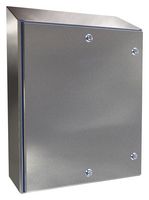 HAMMOND HYW24208SS Metal Enclosure, Hygienic, Sloped Top, Wall Mount, 304 Stainless Steel, 610 mm, 508 mm, 203 mm